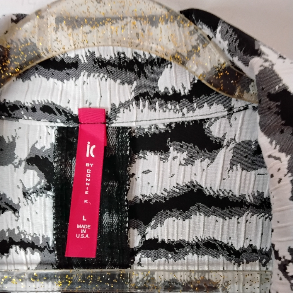 Black and White Zebra Print Women's Jacket - Picture 3 of 7